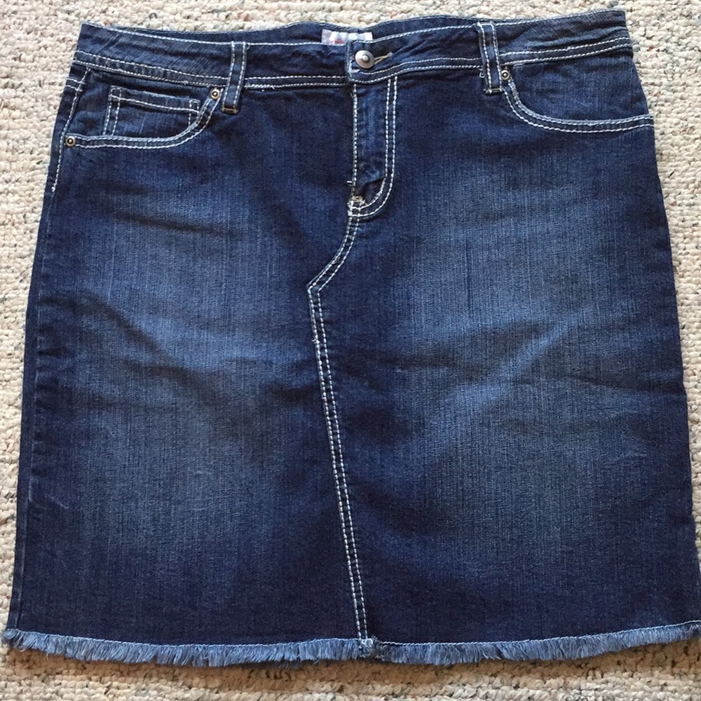 Xhilaration Jean Skirt size 15